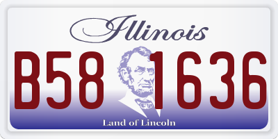 IL license plate B581636