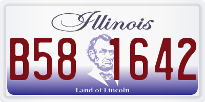 IL license plate B581642