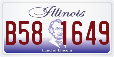 IL license plate B581649