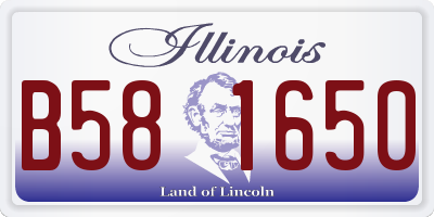 IL license plate B581650