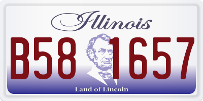 IL license plate B581657