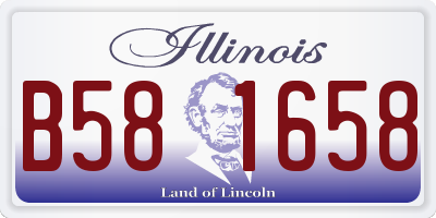 IL license plate B581658