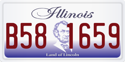 IL license plate B581659