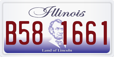 IL license plate B581661