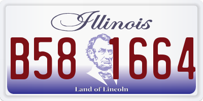 IL license plate B581664