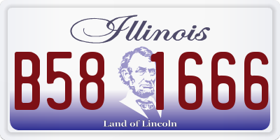 IL license plate B581666