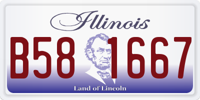 IL license plate B581667