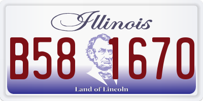 IL license plate B581670