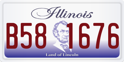 IL license plate B581676