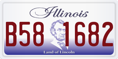 IL license plate B581682