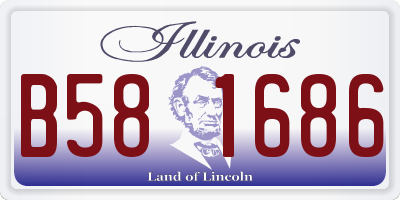 IL license plate B581686