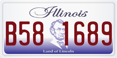 IL license plate B581689