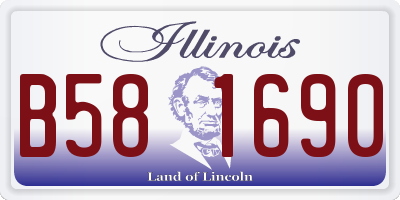 IL license plate B581690