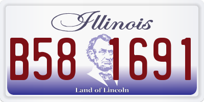 IL license plate B581691