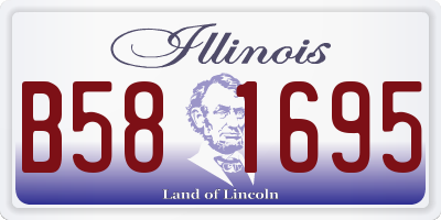 IL license plate B581695