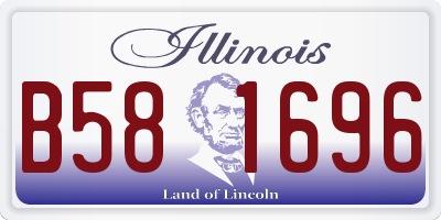 IL license plate B581696