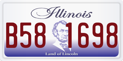 IL license plate B581698
