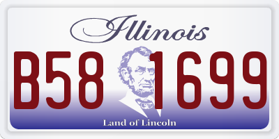 IL license plate B581699