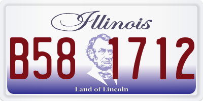 IL license plate B581712
