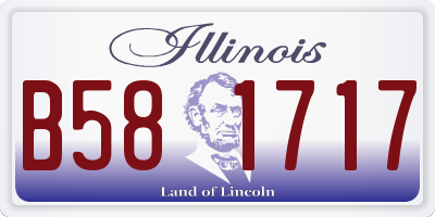 IL license plate B581717