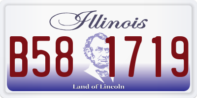 IL license plate B581719