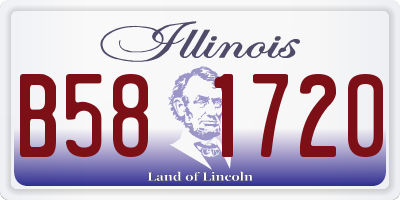 IL license plate B581720