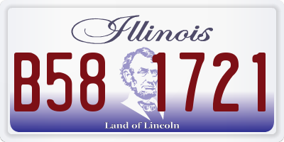 IL license plate B581721