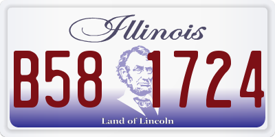 IL license plate B581724