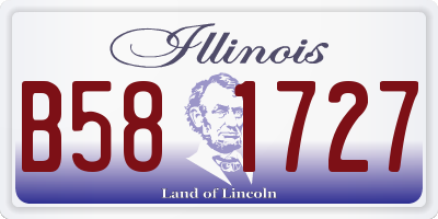 IL license plate B581727