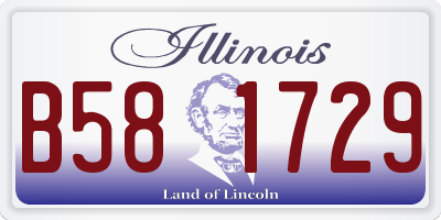 IL license plate B581729