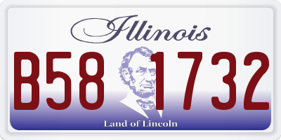IL license plate B581732