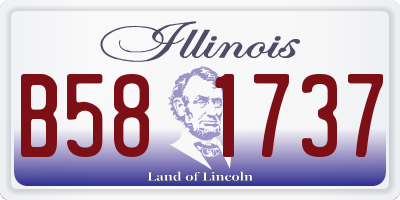 IL license plate B581737