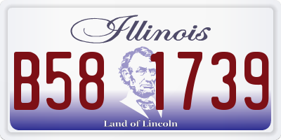IL license plate B581739