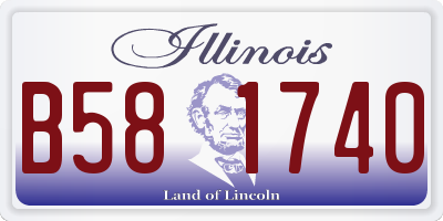 IL license plate B581740