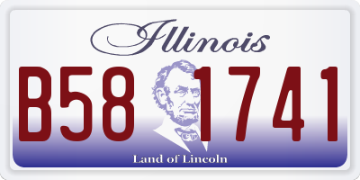 IL license plate B581741