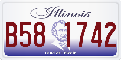 IL license plate B581742