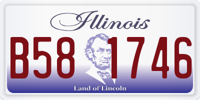 IL license plate B581746