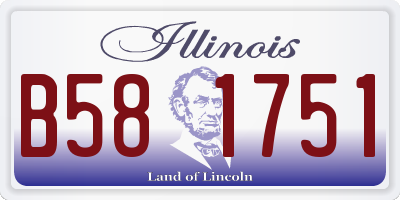 IL license plate B581751