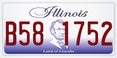 IL license plate B581752