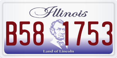 IL license plate B581753