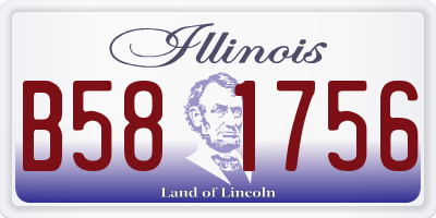 IL license plate B581756