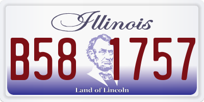 IL license plate B581757