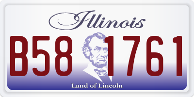 IL license plate B581761