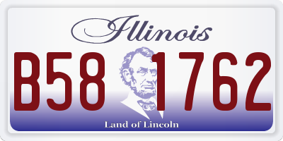 IL license plate B581762