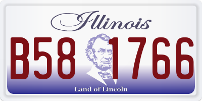 IL license plate B581766