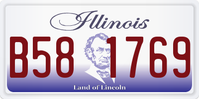 IL license plate B581769