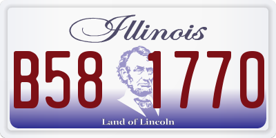 IL license plate B581770