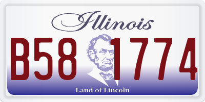IL license plate B581774