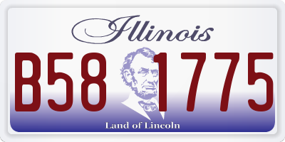 IL license plate B581775
