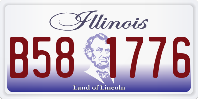 IL license plate B581776
